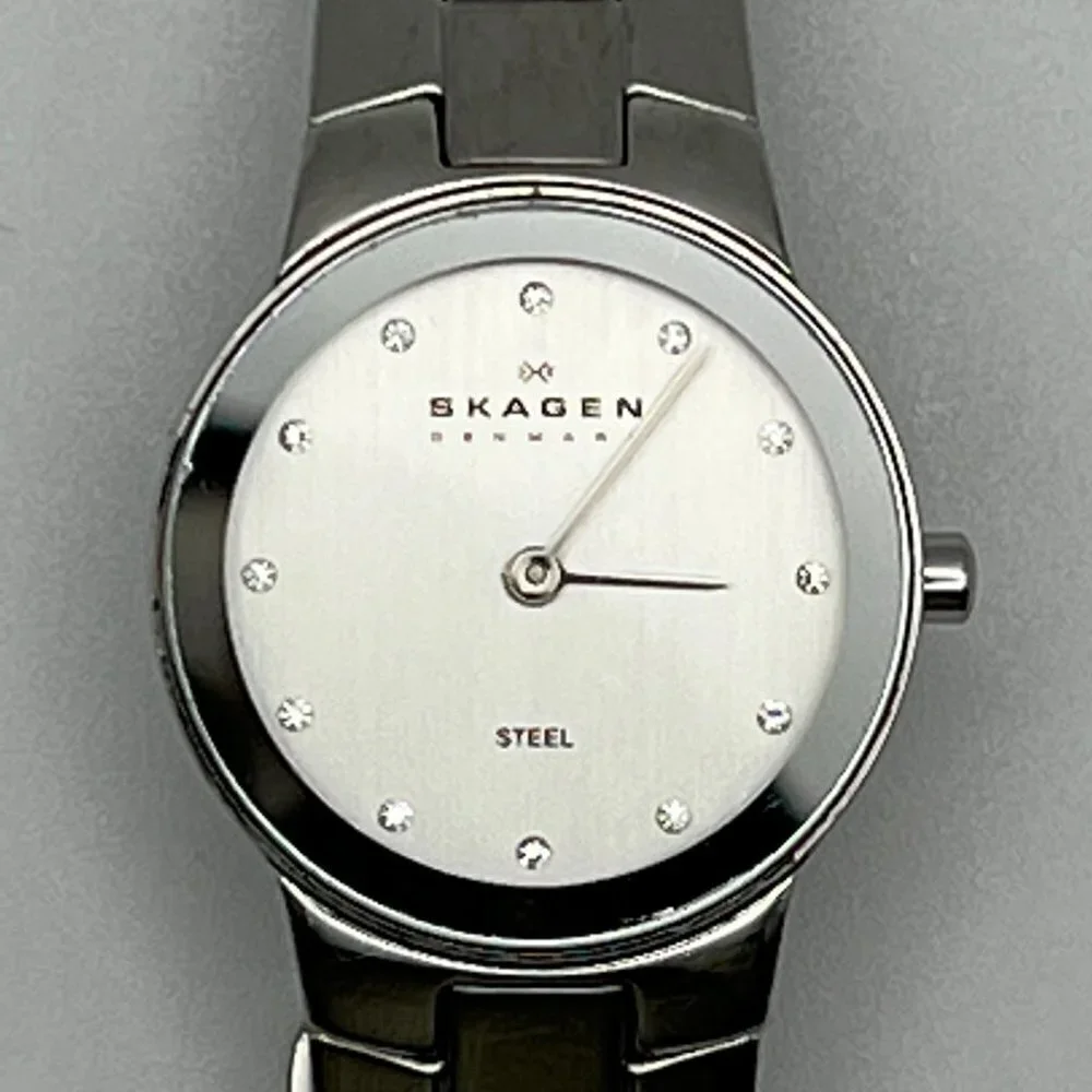 Skagen Denmark Round Silver Ladies watch Working